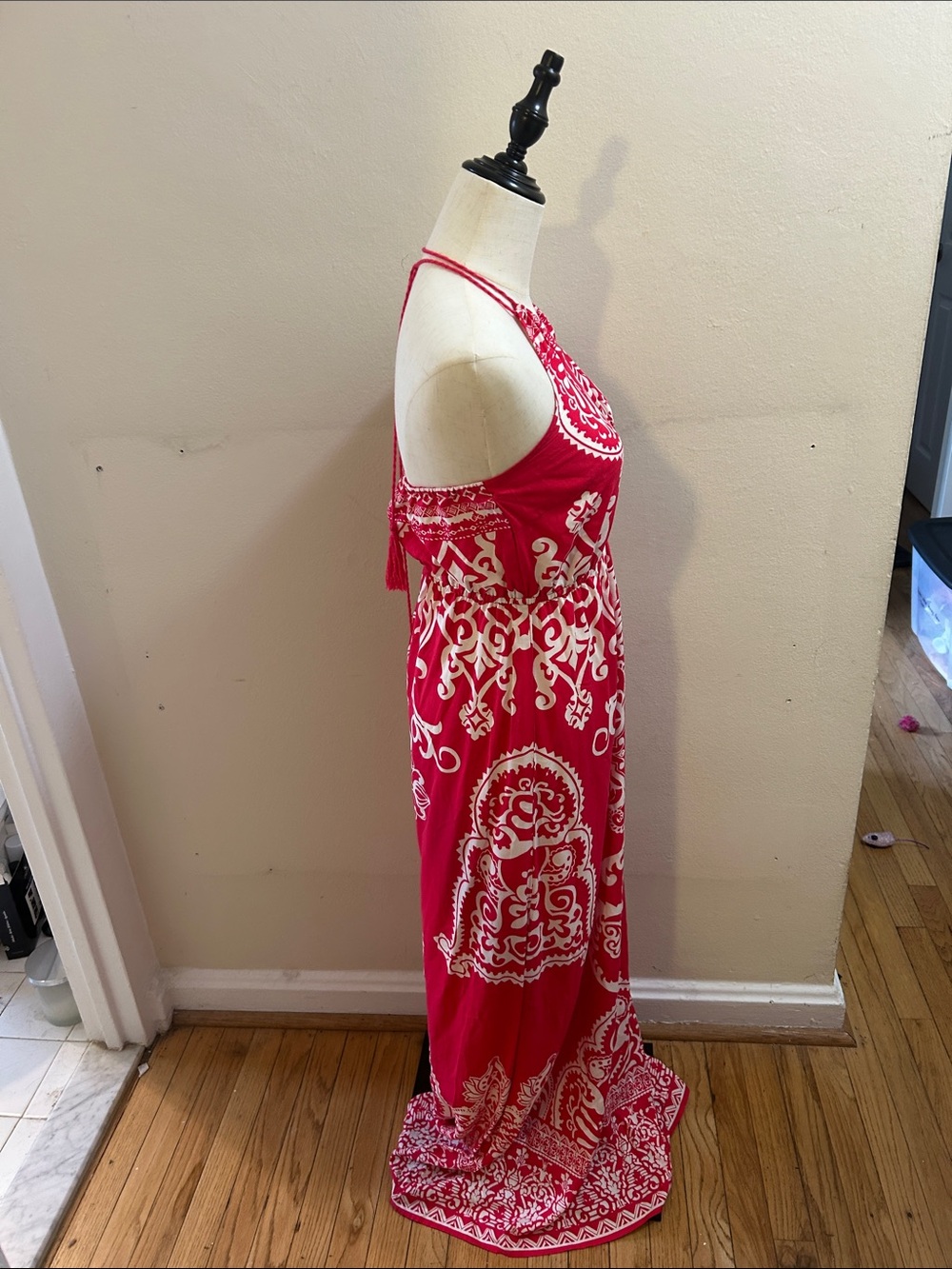 Flying Tomato Red Halter Maxi Dress* - Picture 5 of 10